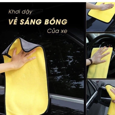 Combo 3 khăn lau xe microfiber 30x30cm Siêu mềm, thấm hút nước tốt, giá chỉ 52.500₫