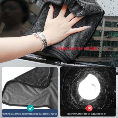 Combo 3 Khăn Lau Xe Superfine Fiber 600gsm - Hút Nước Nhanh, Mềm Mịn, Không Trầy Xước, Tặng 5 Viên Sủi Rửa Kính 4 Combo 3 Khăn Lau Xe Superfine Fiber 600gsm - Hút Nước Nhanh, Mềm Mịn, Không Trầy Xước, Tặng 5 Viên Sủi Rửa Kính 4