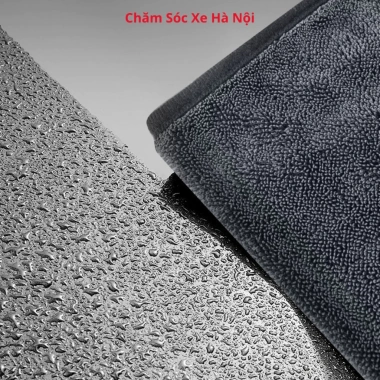 Combo 3 Khăn Lau Xe Superfine Fiber 600gsm - Hút Nước Nhanh, Mềm Mịn, Không Trầy Xước, Tặng 5 Viên Sủi Rửa Kính