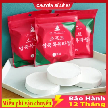 Combo 3 khăn tắm nén du lịch cotton 140x70cm dùng 1 lần - Tiện lợi, giá chỉ 20.000 VND