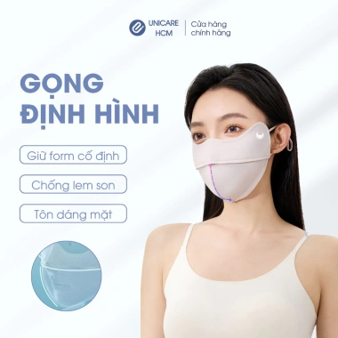 Combo 3 khẩu trang UV‑Proof UniCare – Vải mềm, chống nắng, bảo vệ UV 99% – 68.000₫ 5