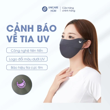 Combo 3 khẩu trang UV‑Proof UniCare – Vải mềm, chống nắng, bảo vệ UV 99% – 68.000₫ 6