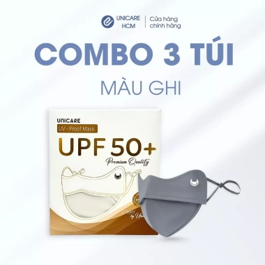 Combo 3 khẩu trang UV‑Proof UniCare – Vải mềm, chống nắng, bảo vệ UV 99% – 68.000₫ 9