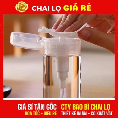 Combo 3 Lọ Chiết Tẩy Trang 120ml-300ml Chai Toner Nút Nhấn Tiện Lợi Giá 55.000