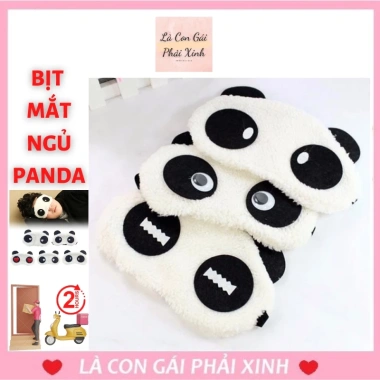 Combo 3 Mặt Nạ Che Mắt Panda Đệm Bông - Ngủ Sâu Giá 15.000 VNĐ
