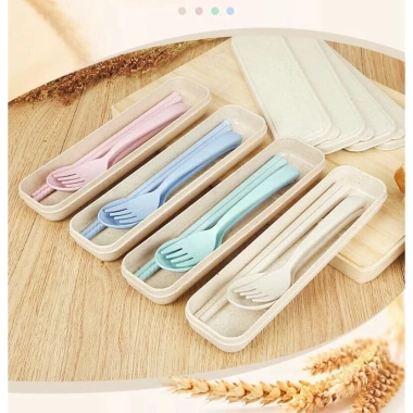 Combo 3 món Muỗng Đũa Nia Cá Nhân Nhựa Sinh Học - Giá chỉ 12.500 VND, giảm từ 15.375 VND 5 Combo 3 món Muỗng Đũa Nia Cá Nhân Nhựa Sinh Học - Giá chỉ 12.500 VND, giảm từ 15.375 VND 5