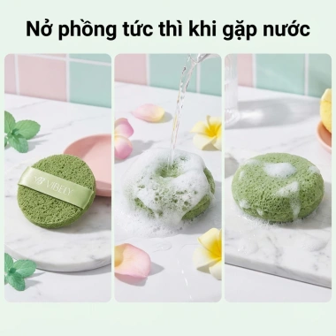 Combo 3 Mút Rửa Mặt Bọt Biển – Làm Sạch Nhanh, Mềm Mại, Bông Nở An Toàn – 46.000₫ 5