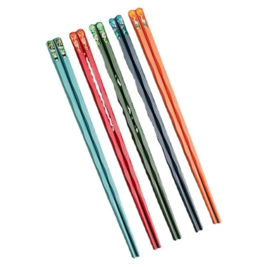 Combo 3 Set Đũa Gia Đình Kiểu Nhật Bản 5 Đũa Nhiều Màu - Chịu Nhiệt, Kháng Khuẩn, Chống Trượt 3