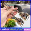 Combo 3 Thìa Nĩa 2in1 Sang Trọng - Muỗng Cán Dài Dày Dặn, Ăn Trái Cây và Mì, Giá 15.000 VND