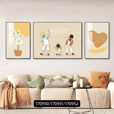 Combo 3 tranh tráng gương Gia Đình Hạnh Phúc - Decor phòng khách, giảm giá 345.500₫ | Tranhviet247 10