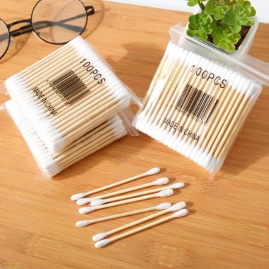 Combo 3 túi 100 tăm bông y tế tre - Vệ sinh tai tiện lợi, giá chỉ 10.000đ 4