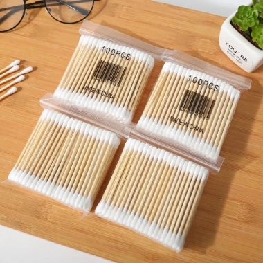 Combo 3 túi 100 tăm bông y tế tre - Vệ sinh tai tiện lợi, giá chỉ 10.000đ 6