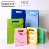 Combo 3 Túi Giấy Đựng Quà Nắp Dán - Thiết Kế Dễ Thương, Trẻ Trung, Giá 15.500₫