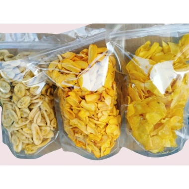Combo 3 Túi Khoai Lang Sấy Mật Ong, Chuối, Mít Sấy Giòn Vỡ To - Chỉ 109.000 VNĐ