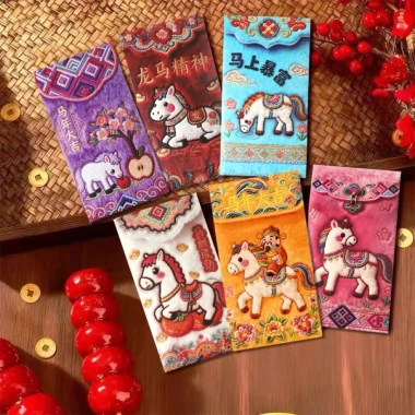 Combo 30 bao lì xì ngựa may mắn Tết 2.026, tài lộc đầu năm, giá 14.500đ