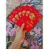 Combo 30 bao lì xì vỏ nhung đỏ in chữ nổi cỡ to, chúc tài lộc may mắn năm mới 4