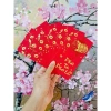 Combo 30 bao lì xì vỏ nhung đỏ in chữ nổi cỡ to, chúc tài lộc may mắn năm mới 6