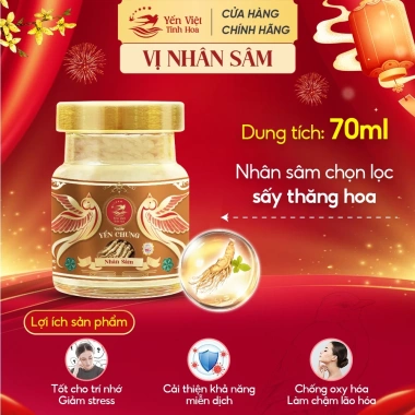 Combo 30 Hũ Yến Chưng Sẵn 35% 70ml Mix 4 Vị, Tặng 12 Hũ - Biếu Sức Khỏe Yến Việt 4