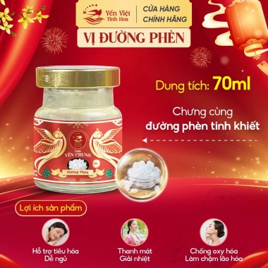 Combo 30 Hũ Yến Chưng Sẵn 35% 70ml Mix 4 Vị, Tặng 12 Hũ - Biếu Sức Khỏe Yến Việt 5