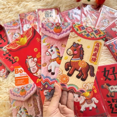 Combo 30 Lì Xì 3D Ngựa Thêu 2.026 - Mix Set Ngẫu Nhiên Nhiều Hình Siêu Rẻ BeeMit 15k 5 Combo 30 Lì Xì 3D Ngựa Thêu 2.026 - Mix Set Ngẫu Nhiên Nhiều Hình Siêu Rẻ BeeMit 15k 5