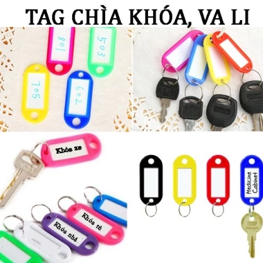 Combo 30 Thẻ Name Tag Vali - Ghi chú, Móc chìa, Thẻ đeo tên học sinh, nhân viên - 38.000₫ Combo 30 Thẻ Name Tag Vali - Ghi chú, Móc chìa, Thẻ đeo tên học sinh, nhân viên - 38.000₫