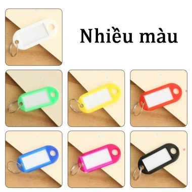 Combo 30 Thẻ Name Tag Vali - Ghi chú, Móc chìa, Thẻ đeo tên học sinh, nhân viên - 38.000₫