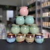 Combo 4-6-12 Cái Chậu Mini Men Hoả Biến 7-9cm Giá Rẻ 94.000 VNĐ - Your Farm 4