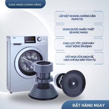 Combo 4-8 chân đế cao 4-12cm kê máy giặt, tủ lạnh, bàn ghế - Dễ dàng quét dọn, giảm giá 39.000₫ 2