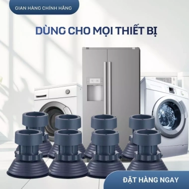 Combo 4-8 chân đế cao 4-12cm kê máy giặt, tủ lạnh, bàn ghế - Dễ dàng quét dọn, giảm giá 39.000₫ 9