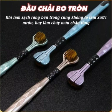 Combo 4 Bàn Chải Đánh Răng 3 Đầu - Lông Mềm Mại, Sạch Góc, Bảo Vệ Răng 5 Combo 4 Bàn Chải Đánh Răng 3 Đầu - Lông Mềm Mại, Sạch Góc, Bảo Vệ Răng 5