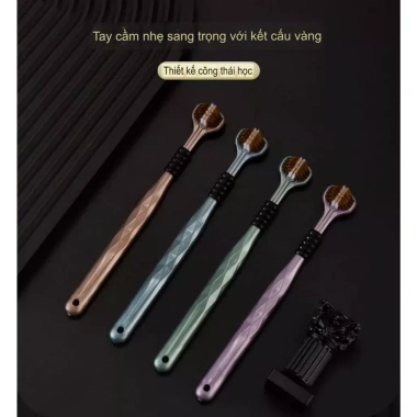 Combo 4 Bàn Chải Đánh Răng 3 Đầu - Lông Mềm Mại, Sạch Góc, Bảo Vệ Răng 8 Combo 4 Bàn Chải Đánh Răng 3 Đầu - Lông Mềm Mại, Sạch Góc, Bảo Vệ Răng 8