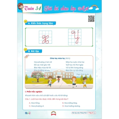 Combo 4 cuốn Sách Bài Tập Tuần và Đề Kiểm Tra Toán - Tiếng Việt Lớp 1 Chân Trời Sáng Tạo Cả Năm Giá 59.000 VND 5