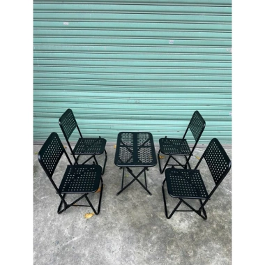 Combo 4 Ghế 1 Bàn CNC Kim Cương Gấp Gọn - Ghế và Bàn Cafe Xếp Gọn, Giá Ưu Đãi 789.000 VND 2