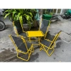Combo 4 ghế 1 bàn lò xo lưng cao, gấp gọn, ghế cafe ngoài trời chắc chắn giảm giá 419k 2