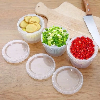Combo 4 Hộp Đựng Hành Tỏi Gừng Tủ Lạnh - Lỗ Thoát Nước, Nắp Kín Tránh Mùi 3