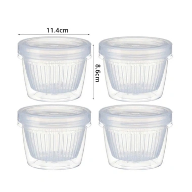 Combo 4 Hộp Đựng Hành Tỏi Gừng Tủ Lạnh - Lỗ Thoát Nước, Nắp Kín Tránh Mùi 5