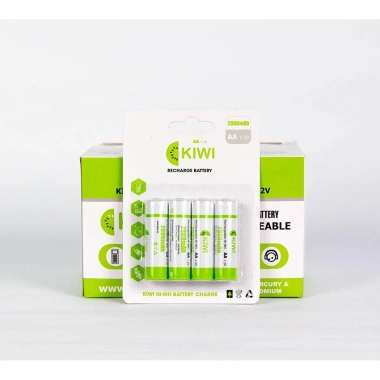 Combo 4 Pin Sạc + Cốc Sạc Pin 2.800mAh Hàng Chính Hãng Kiwi - Bảo Hành 18 Tháng - Giá Chỉ 150.000 VND