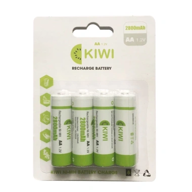 Combo 4 Pin Sạc + Cốc Sạc Pin 2.800mAh Hàng Chính Hãng Kiwi - Bảo Hành 18 Tháng - Giá Chỉ 150.000 VND