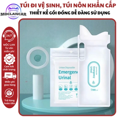 Combo 4 túi đựng nước tiểu và nôn khẩn cấp 700ml dùng trên xe ô tô - Giá chỉ 19.600₫