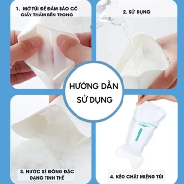 Combo 4 túi đựng nước tiểu và nôn khẩn cấp 700ml dùng trên xe ô tô - Giá chỉ 19.600₫