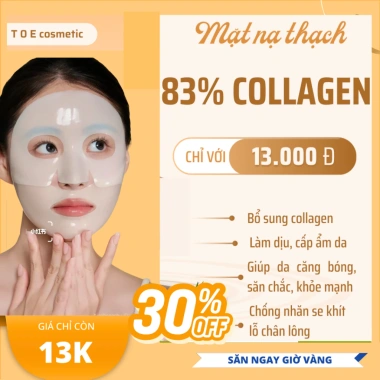 Combo 5-10-20 Mặt Nạ Thạch 83% Collagen Dưỡng Trắng Giảm Lão Hoá, Se Khít Lỗ Chân Lông - 98.000 VND