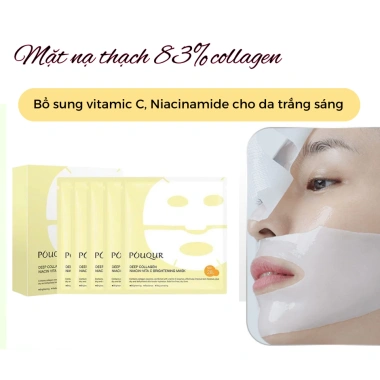 Combo 5-10-20 Mặt Nạ Thạch 83% Collagen Dưỡng Trắng Giảm Lão Hoá, Se Khít Lỗ Chân Lông - 98.000 VND 10 Combo 5-10-20 Mặt Nạ Thạch 83% Collagen Dưỡng Trắng Giảm Lão Hoá, Se Khít Lỗ Chân Lông - 98.000 VND 10
