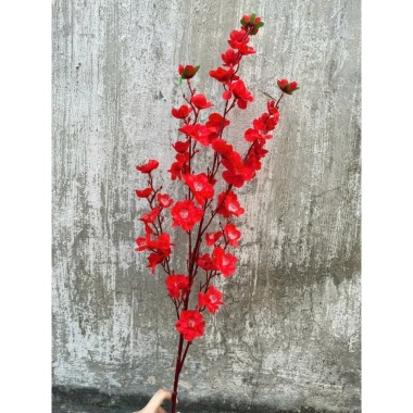 Combo 5-10 cành hoa mai, hoa đào dài 95cm - Trang trí Tết giá ưu đãi 22.000đ