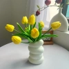 Combo 5-7-9 bông Tulip cao su non + bình xoắn ốc nhựa - Trang trí nhà cửa, hoa lụa Thanh Tú, giảm còn 60.000₫ 7