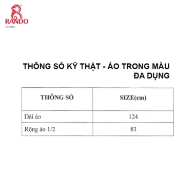 Combo 5 áo mưa đa dụng RANDO chính hãng - Trơn siêu nhẹ, không thấm, tiện lợi du lịch, thời trang, giá chỉ 105.000₫