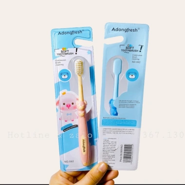 Combo 5 Bàn chải Trẻ em Adongfresh MSP 552 - Lông mềm, Giá chỉ 54.902₫, Giảm 13.726₫ 2
