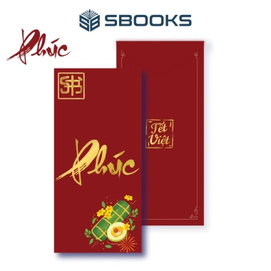 Combo 5 Bao Lì Xì Chữ Phúc Tài Phát Lộc Thọ - Tết Việt 2.026 Giá 59k - Sbooks
