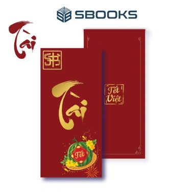 Combo 5 Bao Lì Xì Chữ Phúc Tài Phát Lộc Thọ - Tết Việt 2.026 Giá 59k - Sbooks