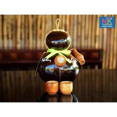 Combo 5 bình dừa Nam Kinh + 5 ly mỹ nghệ dừa – Giá ưu đãi 330.000đ, quà Tết 4