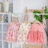 Combo 5 Bộ Cộc Tay Bé Gái Cánh Tiên Thun Mỏng Siêu Thoáng Dưới 3 tuổi 6-16kg Freeship Voucher Giá 54.200₫ 3